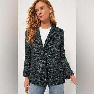 Tuckernuck Forest Green Tweed Blazer